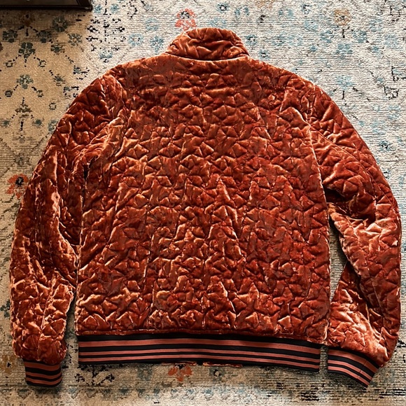 Bernardo Velvet Quilted Star Bomber Jacket PS - Picture 11 of 16